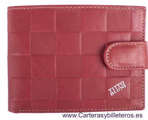 BILLETERA DE HOMBRE DE PIEL LUXURY MARCA TITTO BLUNI 