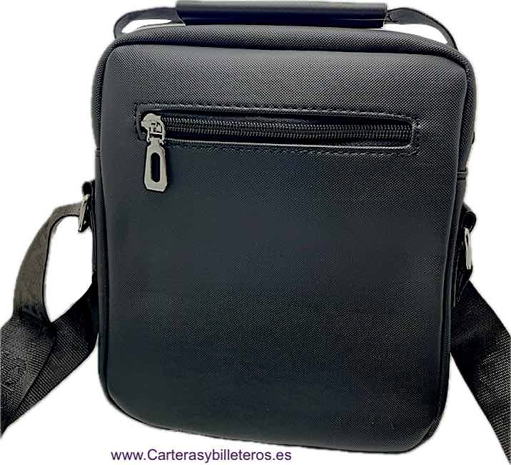 BOLSO DE HOMBRE CON ASA Y 4 BOLSILLOS NEGRO GRAPHITEC 