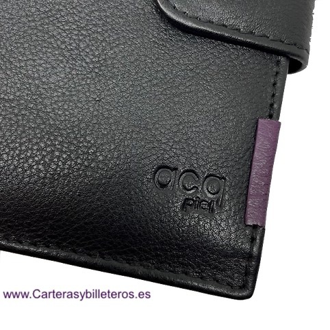 CARTERA DE HOMBRE DE PIEL CON MONEDERO Y TARJETERO EXTENSIBLE 