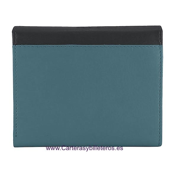 CARTERA DE MUJER MARCA CACHAREL HECHA DE PIEL COMBINANDO TRES COLORES MUY ELEGANTE 