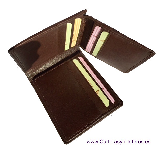 CARTERA HOMBRE BILLETERO TARJETERO PARA 19 TARJETAS 