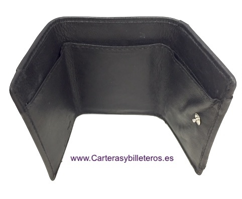 CARTERA HOMBRE CON BILLETERO Y MONEDERO EXTERIOR 