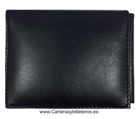 CARTERA HOMBRE CON PINZA PARA BILLETES Y MONEDERO EXTERIOR 