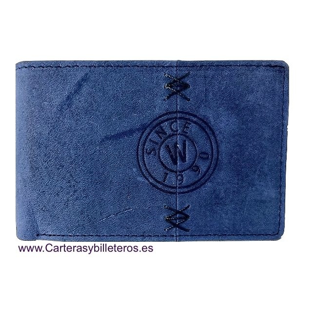 CARTERA HOMBRE DE CUERO NATURE CON MONEDERO MEDIANA DE WILDZONE 