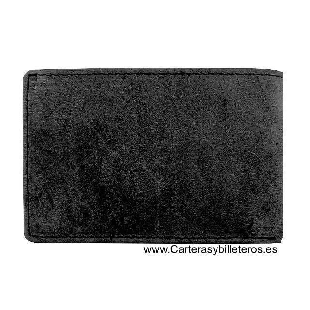 CARTERA HOMBRE DE CUERO NATURE CON MONEDERO MEDIANA DE WILDZONE 