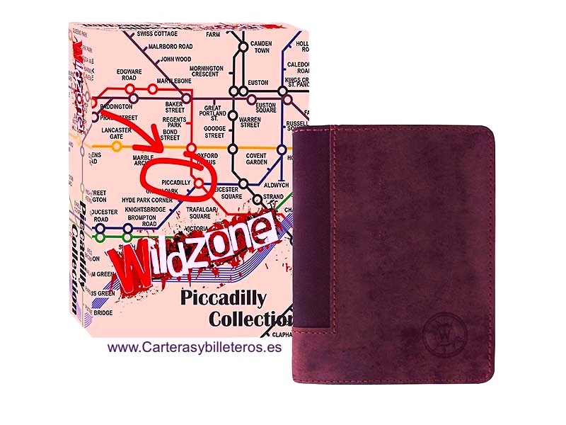 CARTERA HOMBRE DE PIEL CON MONEDERO Y DOBLE BILLETERO -3 colores- 