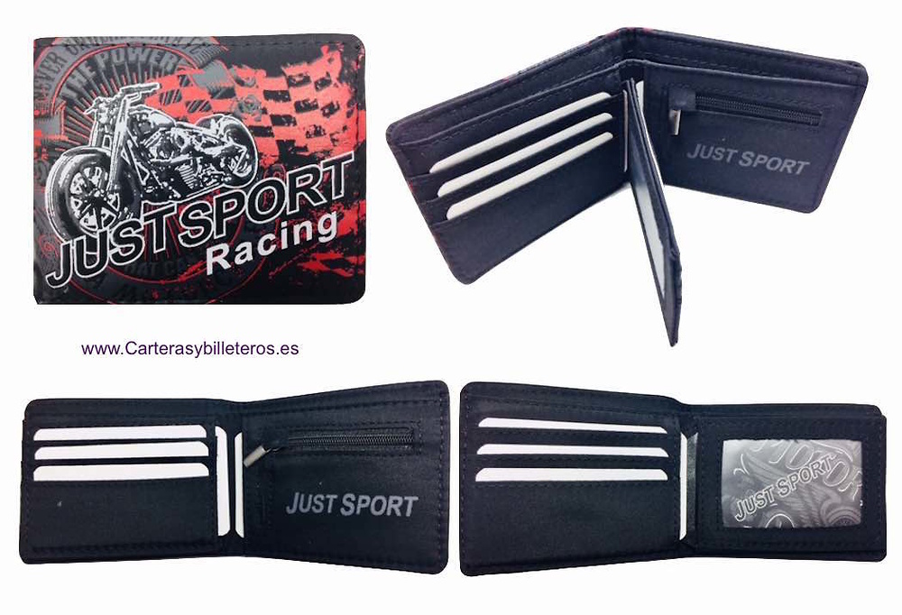 CARTERA HOMBRE MARCA JUST SPORT CON MONEDERO 