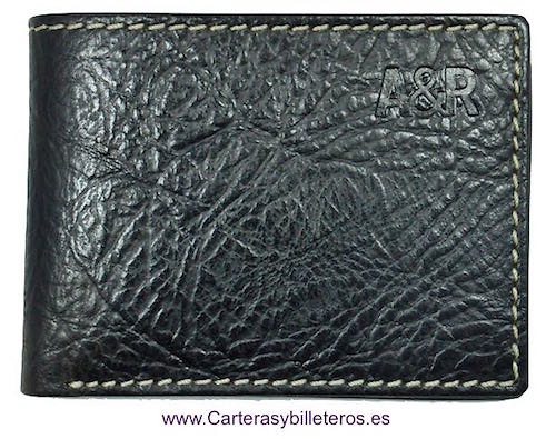 CARTERA MINI DE HOMBRE CON MONEDERO PIEL MUY RESISTENTE 