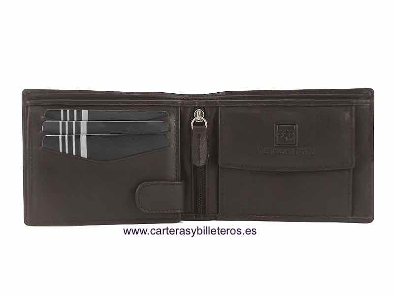 CARTERA MONEDERO DE HOMBRE EN PIEL NAPALUX PARA 10 TARJETAS 