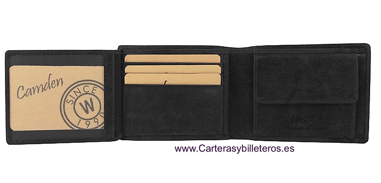 CARTERA MONEDERO HOMBRE EN PIEL ACABADO MATE 