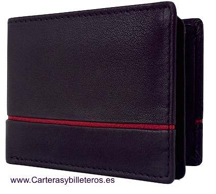 CARTERA MONEDERO HOMBRE PEQUEÑA MUY COMPLETA 