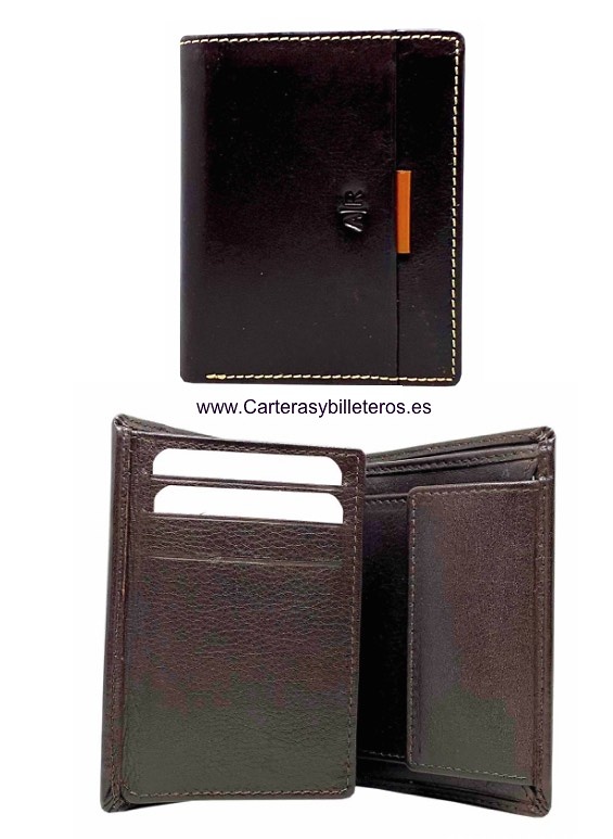 CARTERA MONEDERO HOMBRE PIEL SUMUM MARCA AR 