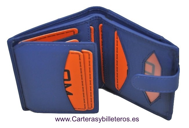 CARTERA PARA HOMBRE EN PIEL NAPA LUX CON CIERRE 