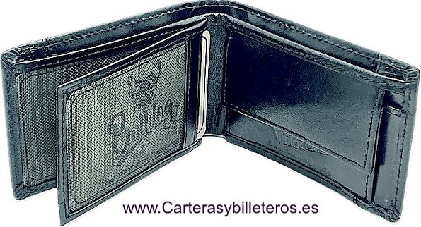 CARTERA PEQUEÑA VINTAGE DE HOMBRE CON MONEDERO DE PIEL 