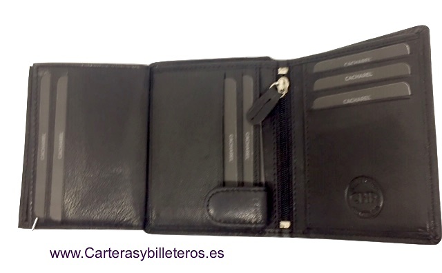 CARTERA TARJETERO CACHAREL DE PIEL NAPALUX 13 TARJETAS MEDIANOA 