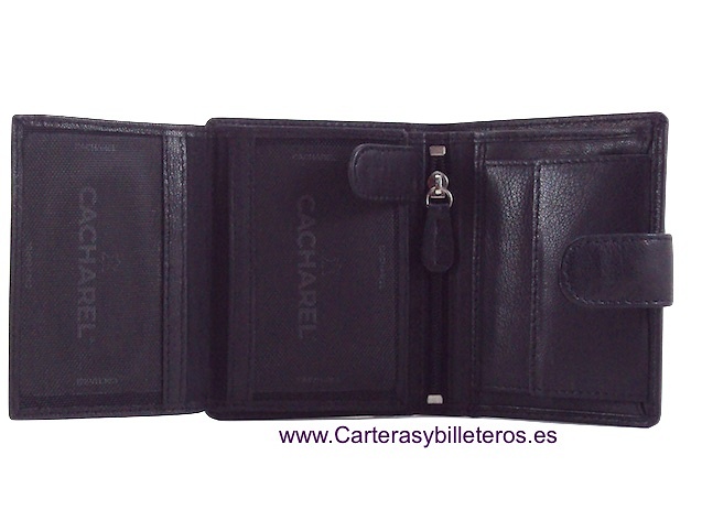 CARTERA TARJETERO CACHAREL DE PIEL NAPALUX 13 TARJETAS 