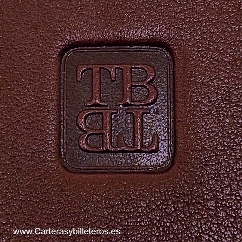 CARTERA TARJETERO DE HOMBRE CASUAL TITTO BLUNI DE PIEL LUXURY 16 TARJETAS 