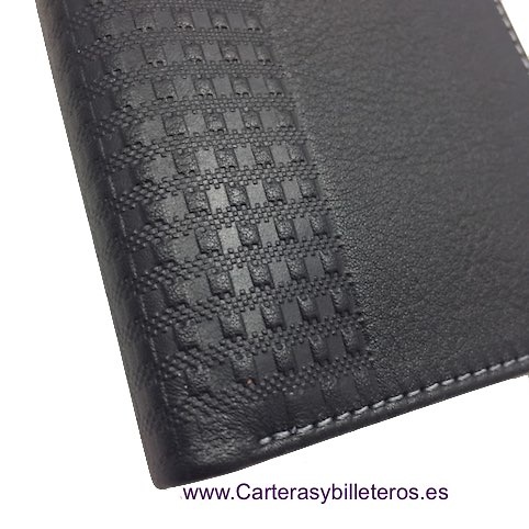 CARTERA TARJETERO HOMBRE TITTO BLUNI DE PIEL LUXURY 16 TARJETAS 