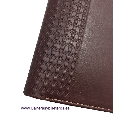 CARTERA TARJETERO HOMBRE TITTO BLUNI DE PIEL LUXURY 16 TARJETAS 