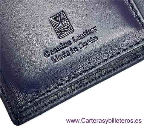 CARTERA TARJETERO HOMBRE TITTO BLUNI ELEGANT DE PIEL LUXURY 16 TARJETAS 