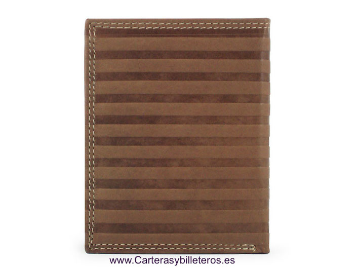 CARTERAS BILLETERO MONEDERO DE HOMBRE DE CUERO PARA 10 TARJETAS 