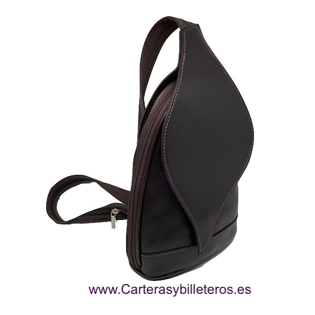 MOCHILA BOLSO DE MUJER DE PIEL FLORENTINA ITALIANA + COLORES 