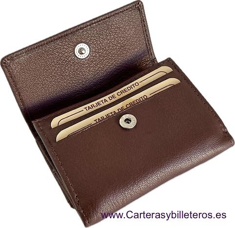 MONEDERO BILLETERA HECHOA EN PIEL LUXURY - 2 COLORES- 