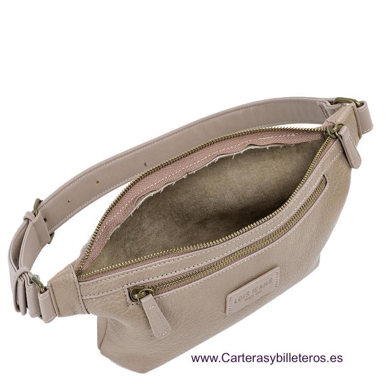 RIÑONERA BOLSO DE MUJER DE LA MARCA LOIS BEIGE MULTIPOSICIÓN 