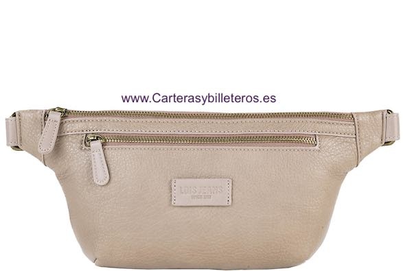 RIÑONERA BOLSO DE MUJER DE LA MARCA LOIS BEIGE MULTIPOSICIÓN 