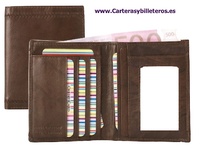 CARTERA PIEL HOMBRE CON BILLETERO 