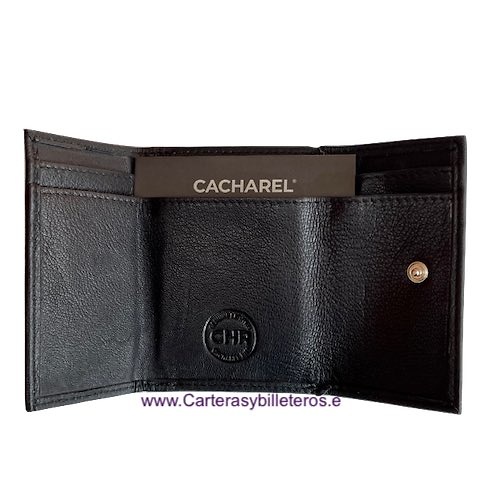 CACHAREL PETIT PORTEFEUILLE HOMME EN CUIR NAPALUX PORTE CARTE PORTEFEUILLE 