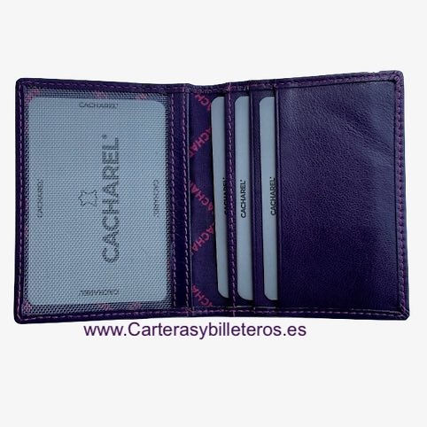 CACHAREL PORTEFEUILLE FEMME AVEC PORTE-CARTES AMOVIBLE 10 CARTES - 2 PIÈCES - 