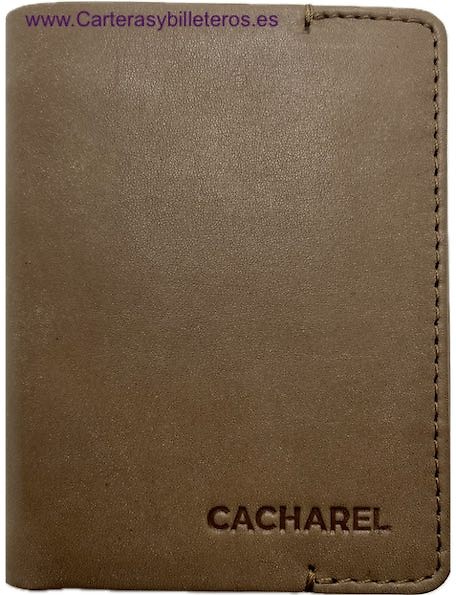 CACHAREL PORTEFEUILLE HOMME EN CUIR AVEC PORTE-MONNAIE 