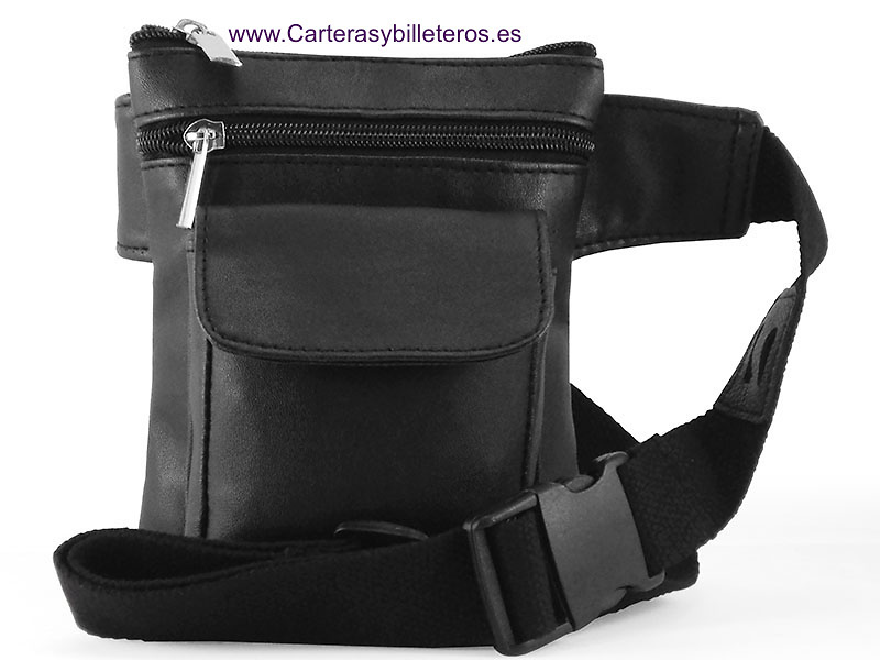 CEINTURE CEINTURE À LA TAILLE AVEC QUATRE POCHES EN CUIR DE QUALITÉ 