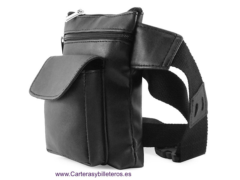 CEINTURE CEINTURE À LA TAILLE AVEC QUATRE POCHES EN CUIR DE QUALITÉ 