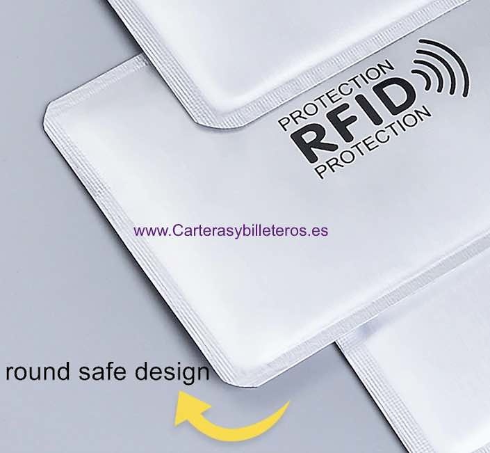 COUVERTURE ANTI-CONTACTS DE SÉCURITÉ RFID -SET 3 UNITÉS- 