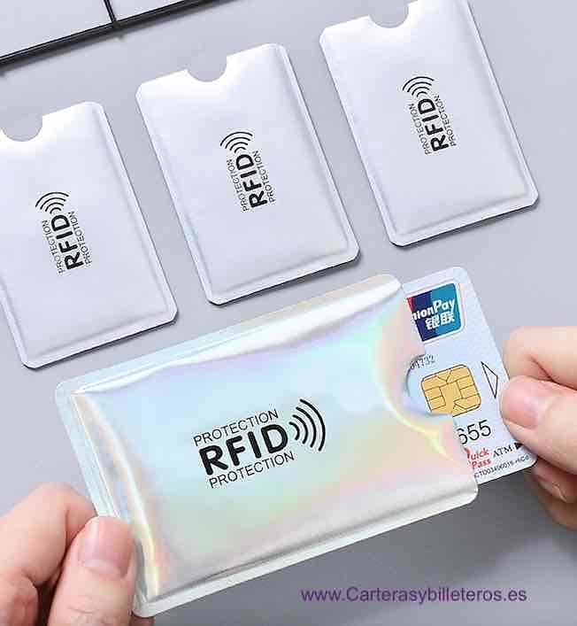 COUVERTURE ANTI-CONTACTS DE SÉCURITÉ RFID -SET 3 UNITÉS- 