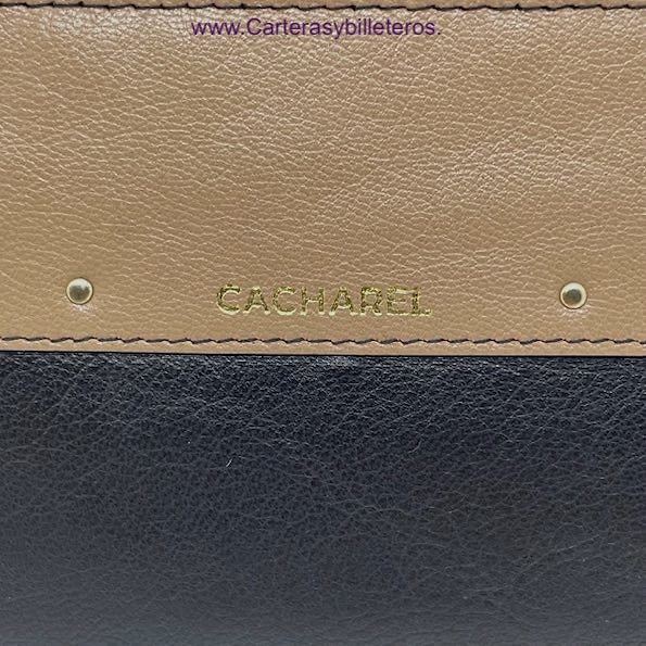 GRAND PORTEFEUILLE EN CUIR POUR FEMME MARQUE CACHAREL 