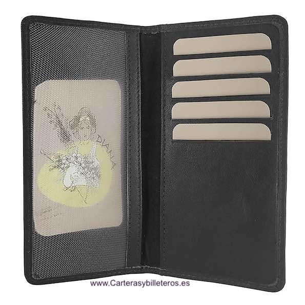 GRAND PORTEFEUILLE POUR FEMMES EN CUIR NAPPA AVEC PORTE-MONNAIE ET GRAND PORTE-CARTES POUR 23 CARTES 