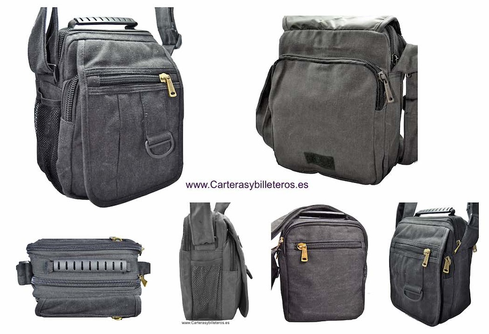 L'HOMME TOILE SAC AVEC 7 COMPARTIMENTS A MOYEN 