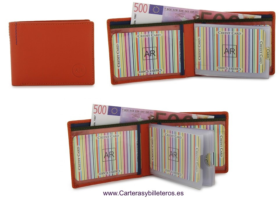 LUXURY CUIR PORTEFEUILLE DE CARTE 