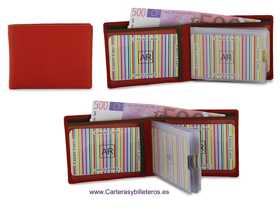 LUXURY CUIR PORTEFEUILLE DE CARTE 