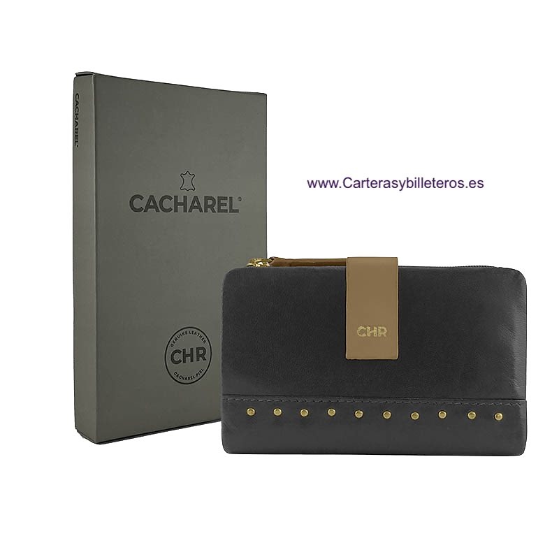 PETIT PORTEFEUILLE EN CUIR POUR FEMME MARQUE CACHAREL 