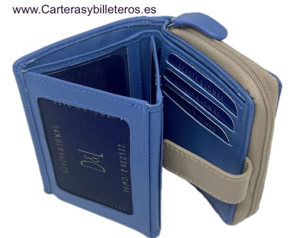 PETIT PORTEFEUILLE FEMME MARQUE DEVOTA & LOMBA PORTEFEUILLE PORTE-CARTES ET PORTE-MONNAIE ZIPPÉ 