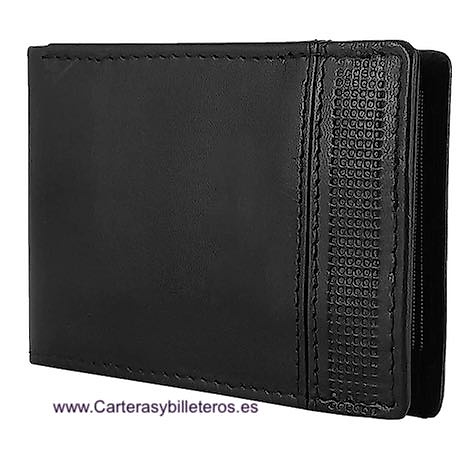 PETIT PORTEFEUILLE VINTAGE POUR HOMME AVEC PORTE-MONNAIE EN CUIR 