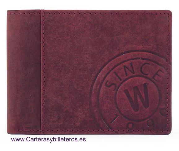 PORTE-CARTES PORTEFEUILLE HOMME EN CUIR FINI MAT 