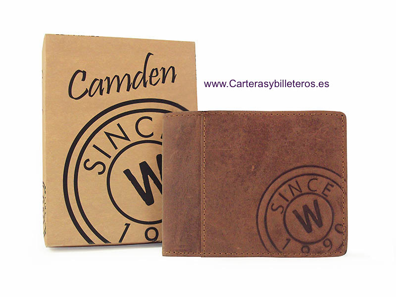 PORTE-CARTES PORTEFEUILLE HOMME EN CUIR FINI MAT 