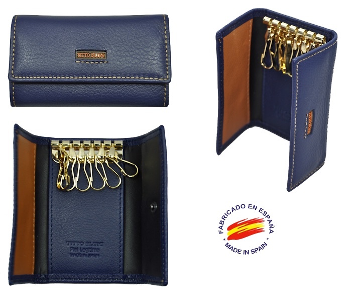 PORTE-CLEFS EN CUIR DE LUXE TITTO BLUNI 