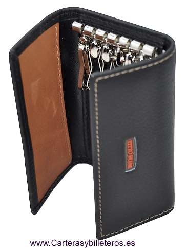 PORTE-CLEFS EN CUIR DE LUXE TITTO BLUNI 