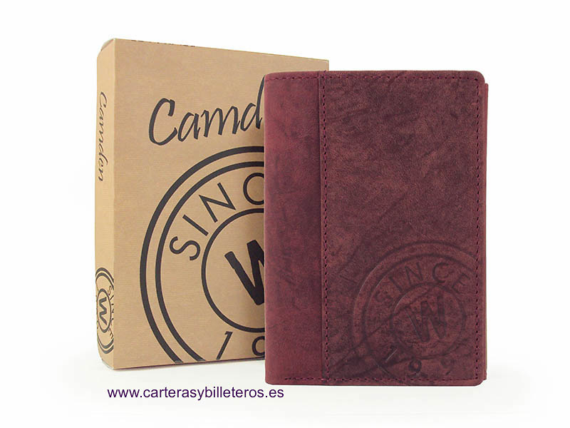 PORTEFEUILLE AVEC PORTE CARTES HOMME EN CUIR OIL 